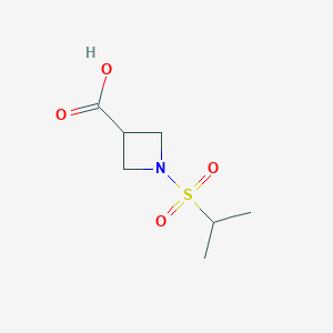 molecular formula C7H13NO4S B12284564 1-(Isopropylsulfonyl)azetidine-3-carboxylic acid CAS No. 1339147-47-5