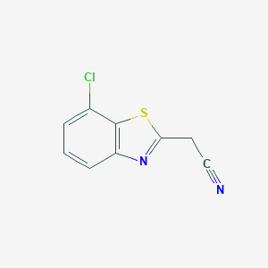 molecular formula C9H5ClN2S B122846 2-(7-Chlorobenzothiazole-2-yl)acetonitrile CAS No. 157764-09-5