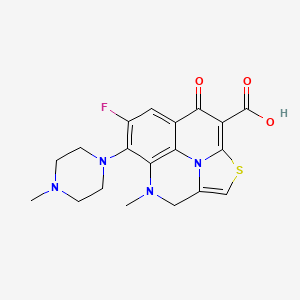 molecular formula C19H19FN4O3S B1228461 Tetracyclic quinolone No. 5290 CAS No. 132305-67-0