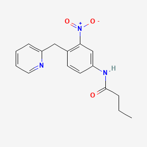 2-(4-Butyrylamino-2-nitrobenzyl)pyridine