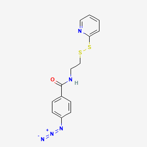 4-Azidobenzoyl-2-mercapto-N-ethylamide-2'-thiopyridine disulfide