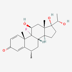 9-Fluoro-11,17,20-trihydroxy-6-methylpregna-1,4-dien-3-one