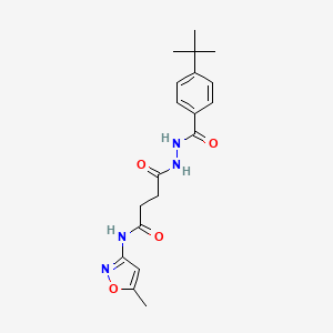 4-[[(4-tert-butylphenyl)-oxomethyl]hydrazo]-N-(5-methyl-3-isoxazolyl)-4-oxobutanamide