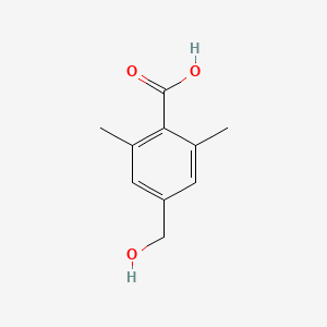 molecular formula C10H12O3 B12284802 4-(Hydroxymethyl)-2,6-dimethylbenzoic acid 