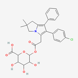 molecular formula C29H30ClNO8 B12284807 Licofelone Acyl--D-glucuronide 