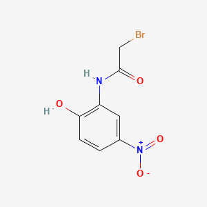 molecular formula C8H7BrN2O4 B1228496 2-Bromoacetamido-4-nitrophenol CAS No. 3947-58-8