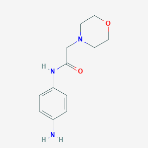 molecular formula C12H17N3O2 B012285 N-(4-aminophenyl)-2-morpholin-4-ylacetamide CAS No. 105076-76-4