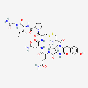 molecular formula C43H66N12O12S2 B12285155 Mesotocin trifluroacetate 