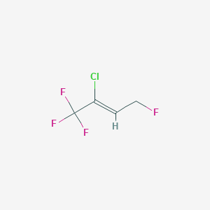 molecular formula C4H3ClF4 B12285229 2-Chloro-1,1,1,4-tetrafluoro-2-butene 