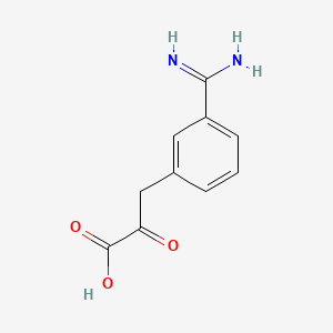 molecular formula C10H10N2O3 B1228524 3-Amidinophenylpyruvic acid CAS No. 52820-78-7