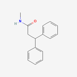 molecular formula C16H17NO B12285247 N-Methyl-beta-phenylbenzenepropanamide 