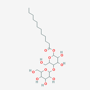 molecular formula C24H44O12 B12285280 1-Oxododecyl-beta-D-maltoside 