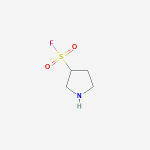 molecular formula C4H8FNO2S B12285321 Pyrrolidine-3-sulfonyl fluoride 
