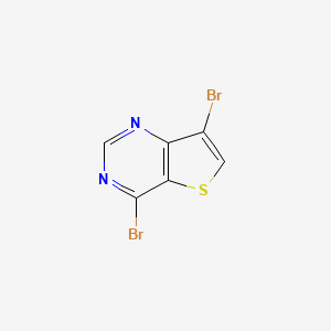 molecular formula C6H2Br2N2S B12285336 4,7-dibromothieno[3,2-d]pyrimidine 