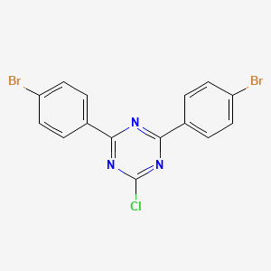 molecular formula C15H8Br2ClN3 B12285337 2,4-Bis(4-bromophenyl)-6-chloro-1,3,5-triazine 