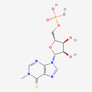 molecular formula C11H15N4O7PS B1228536 [(2R,3S,4R,5R)-3,4-dihydroxy-5-(1-methyl-6-sulfanylidenepurin-9-yl)oxolan-2-yl]methyl dihydrogen phosphate CAS No. 59911-56-7