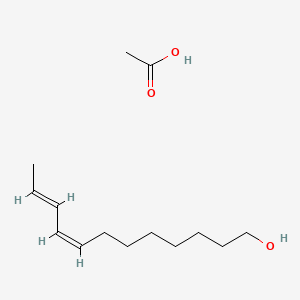 molecular formula C14H26O3 B12285378 8,10-Dodecadien-1-ol, acetate, (8Z,10E)- 