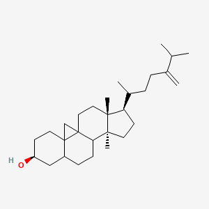 molecular formula C29H48O B1228542 14-Methyl-9,19-cycloergost-24(28)-en-3-ol 
