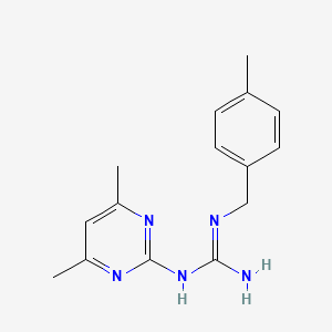 1-(4,6-Dimethyl-2-pyrimidinyl)-2-[(4-methylphenyl)methyl]guanidine