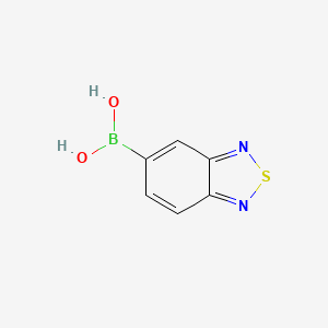 molecular formula C6H5BN2O2S B12285586 2,1,3-Benzothiadiazol-5-ylboronic acid CAS No. 191341-04-5
