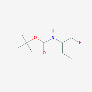 molecular formula C9H18FNO2 B12285599 tert-butyl N-(1-fluorobutan-2-yl)carbamate 