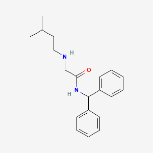 N-(diphenylmethyl)-2-(3-methylbutylamino)acetamide