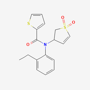 N-(1,1-dioxo-2,3-dihydrothiophen-3-yl)-N-(2-ethylphenyl)-2-thiophenecarboxamide