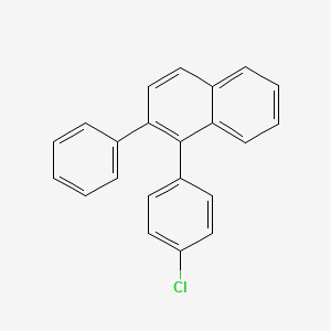 molecular formula C22H15Cl B12285683 1-(4-Chlorophenyl)-2-phenylnaphthalene 