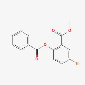 molecular formula C15H11BrO4 B12285717 Methyl 2-(benzoyloxy)-5-bromobenzoate 