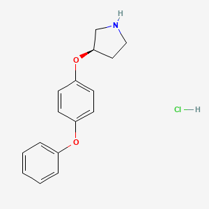 molecular formula C16H18ClNO2 B12285746 (R)-3-(4-Phenoxyphenoxy)pyrrolidine HCl 