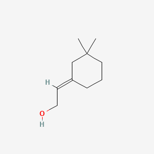 molecular formula C10H18O B12285865 Ethanol, 2-(3,3-dimethylcyclohexylidene)-, (2E)- CAS No. 41370-29-0