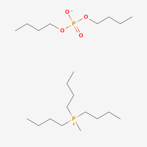 molecular formula C21H48O3P2+2 B12285884 Methyltributylphosphonium dibutyl phosphonate CAS No. 947601-89-0