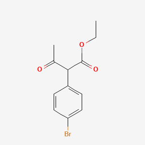 molecular formula C12H13BrO3 B12285886 Ethyl 2-(4-bromophenyl)-3-oxobutanoate 