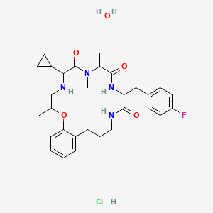 molecular formula C30H42ClFN4O5 B12285898 UlimorelinHydrochlorideHydrate 