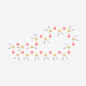 molecular formula C32H96O16Si16 B122860 Cyclohexadecasiloxane, dotriacontamethyl- CAS No. 150026-95-2