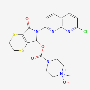 molecular formula C20H20ClN5O4S2 B1228620 Suriclone N-oxide CAS No. 110672-00-9