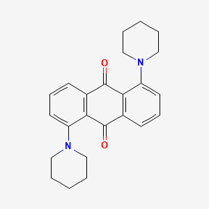 molecular formula C24H26N2O2 B1228622 1,5-Dipiperidinoanthraquinone 