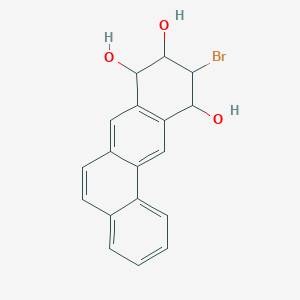molecular formula C18H15BrO3 B12286248 10-Bromo-8,9,10,11-tetrahydrobenzo[b]phenanthrene-8,9,11-triol 