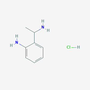 molecular formula C8H13ClN2 B12286284 (R)-2-(1-aminoethyl)anilinehydrochloride 