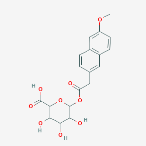 molecular formula C19H20O9 B12286290 Demethyl naproxen acyl-beta-D-glucuronide 