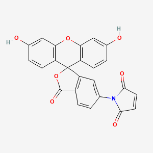 molecular formula C24H13NO7 B12286305 1H-Pyrrole-2,5-dione, 1-(3',6'-dihydroxy-3-oxospiro[isobenzofuran-1(3H),9'-[9H]xanthen]-6-yl)- 
