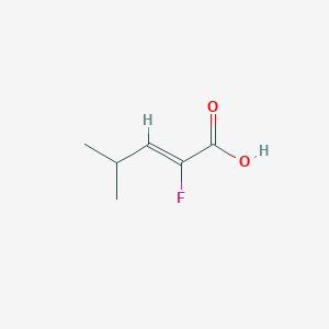 molecular formula C6H9FO2 B12286452 2-Fluoro-4-methyl-pent-2-enoic acid 