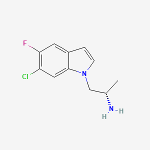 molecular formula C11H12ClFN2 B1228650 Ro60-0175 