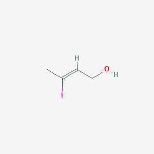 molecular formula C4H7IO B12286650 3-Iodobut-2-en-1-ol CAS No. 35761-83-2