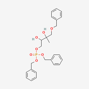 molecular formula C26H31O7P B12286671 Dibenzyl (2,3-dihydroxy-3-methyl-4-phenylmethoxybutyl) phosphate 