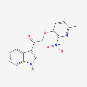1-(1H-indol-3-yl)-2-[(6-methyl-2-nitro-3-pyridinyl)oxy]ethanone