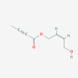 molecular formula C8H10O3 B12286754 2-Butynoic acid, (2Z)-4-hydroxy-2-butenyl ester 