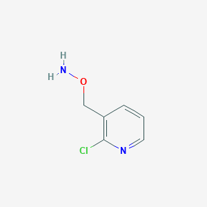 molecular formula C6H7ClN2O B12286791 Hydroxylamine,O-[(2-chloro-3-pyridinyl)methyl]- 