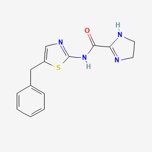 N-[5-(phenylmethyl)-2-thiazolyl]-4,5-dihydro-1H-imidazole-2-carboxamide