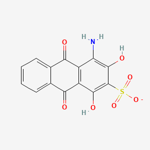 molecular formula C14H8NO7S- B1228684 Nuclear fast red(1-) 